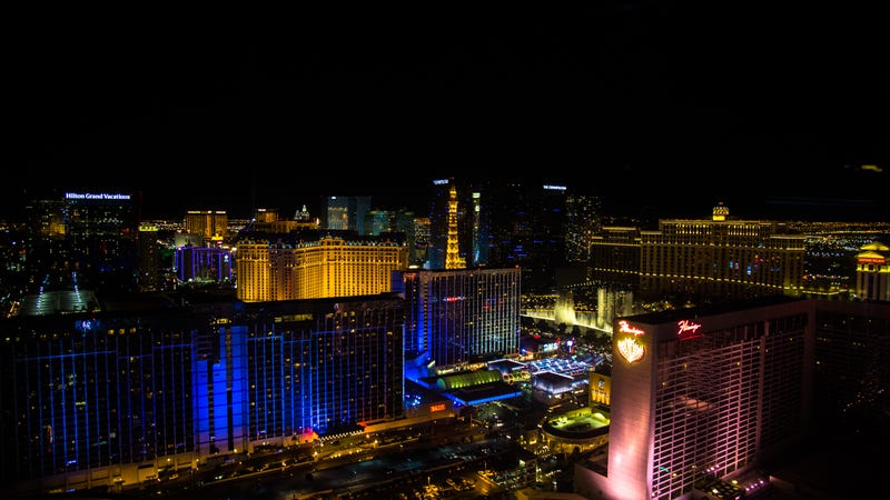 The Las Vegas Strip at night