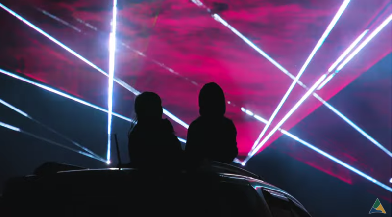 Allegheny County drive-in laser show