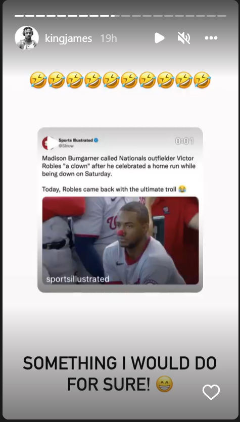 LeBron James Victor Robles