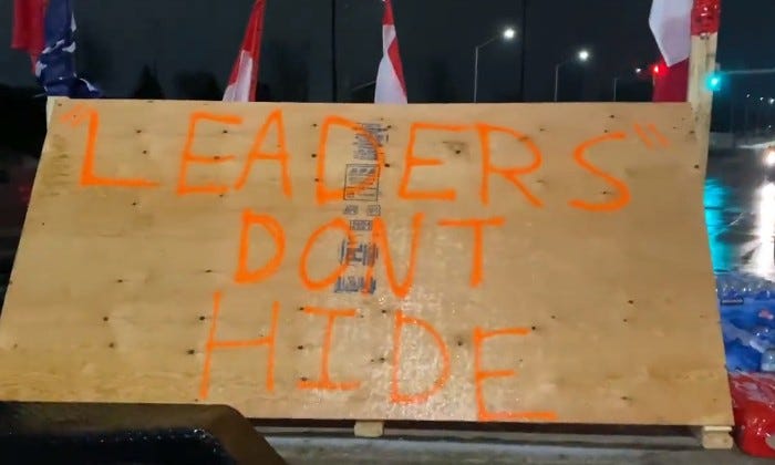 A group of Canadian truck drivers have now blocked main roads in Windsor, effectively shutting down traffic on both sides of the Ambassador Bridge connecting Canada to Detroit.