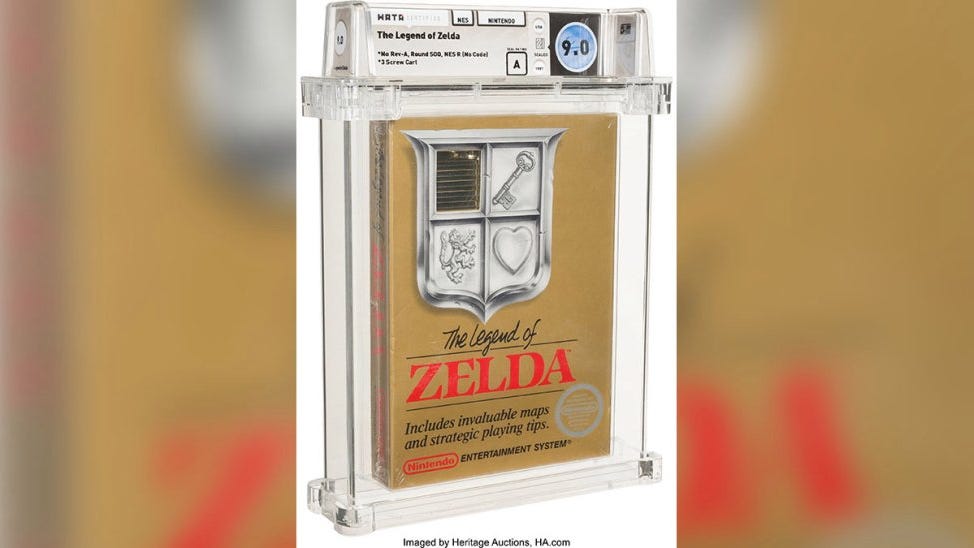 Unopened Legend of Zelda game sells for $870,000 at Dallas auction house