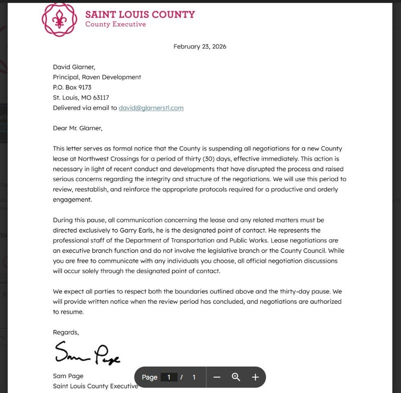 St. Louis County Executive Sam Page