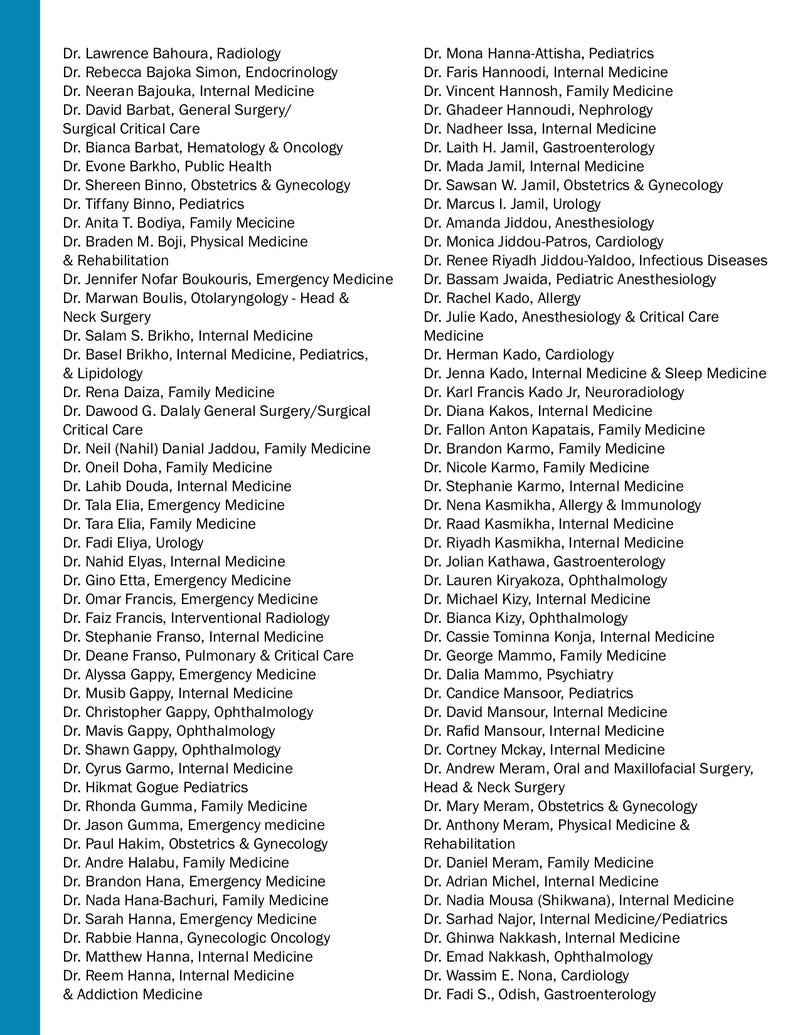 Open letter from Chaldean doctors in metro Detroit