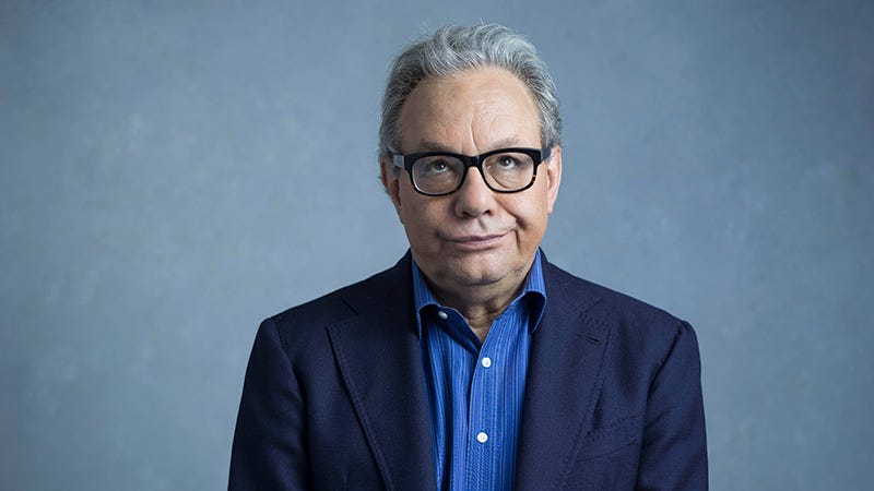 Lewis Black rolling his eyes