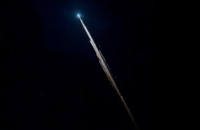 light in sky