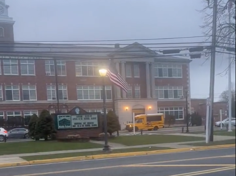Students returned to Lindenhurst Middle School on Tuesday morning with an increased police presence in the area