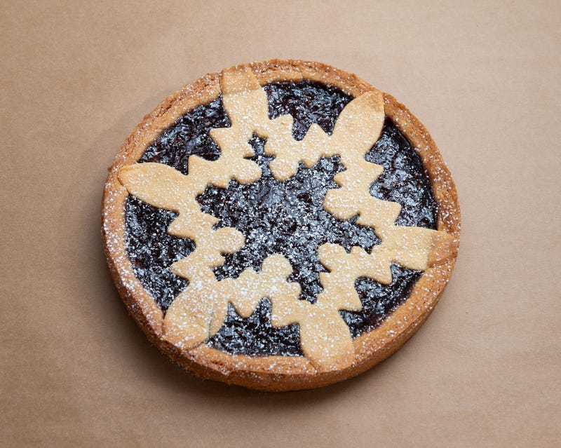 Linzer tart from Breads Bakery for Christmas 2024