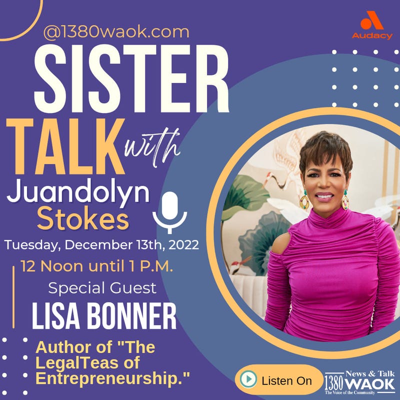 Sister Talk welcomes author & entrepreneur Lisa Bonner