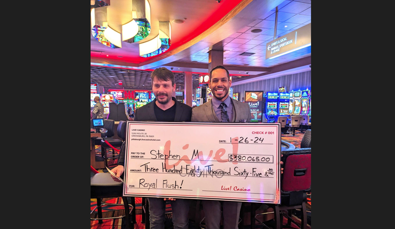 Live! Casino Pittsburgh Poker winner