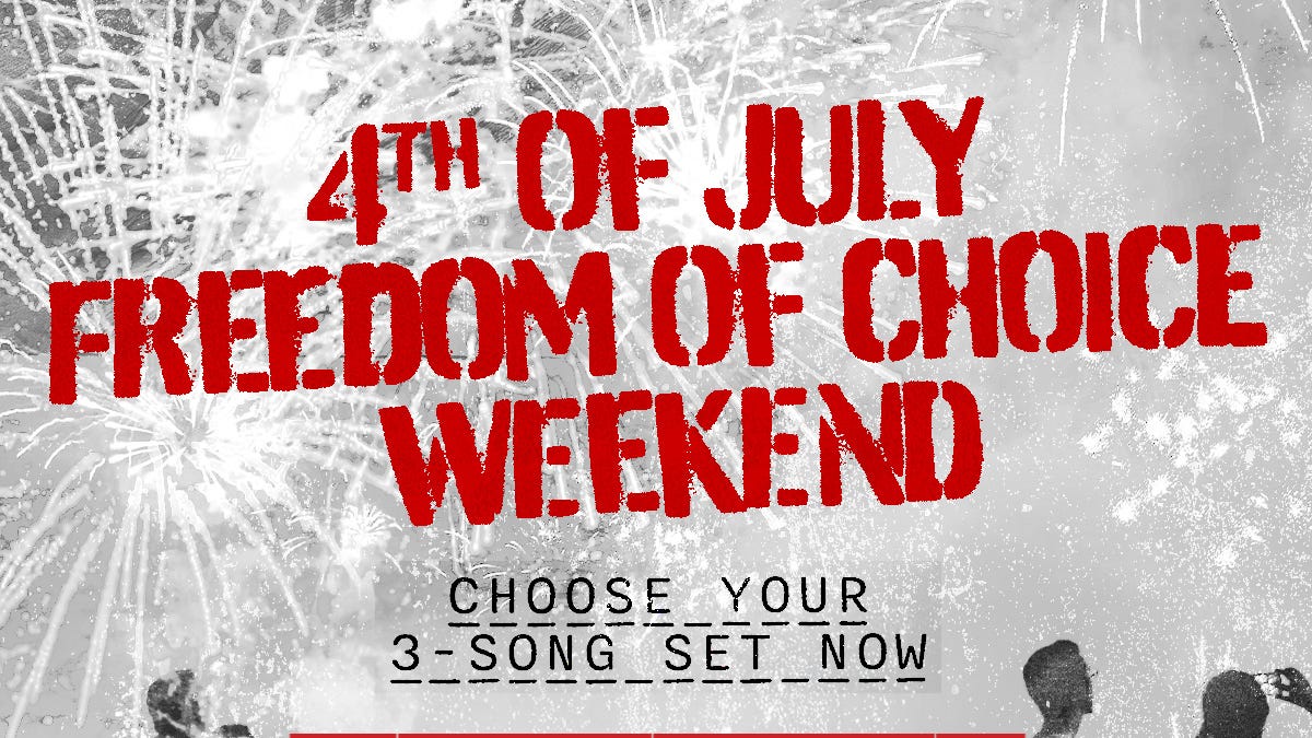 FREEDOM OF CHOICE WEEKEND