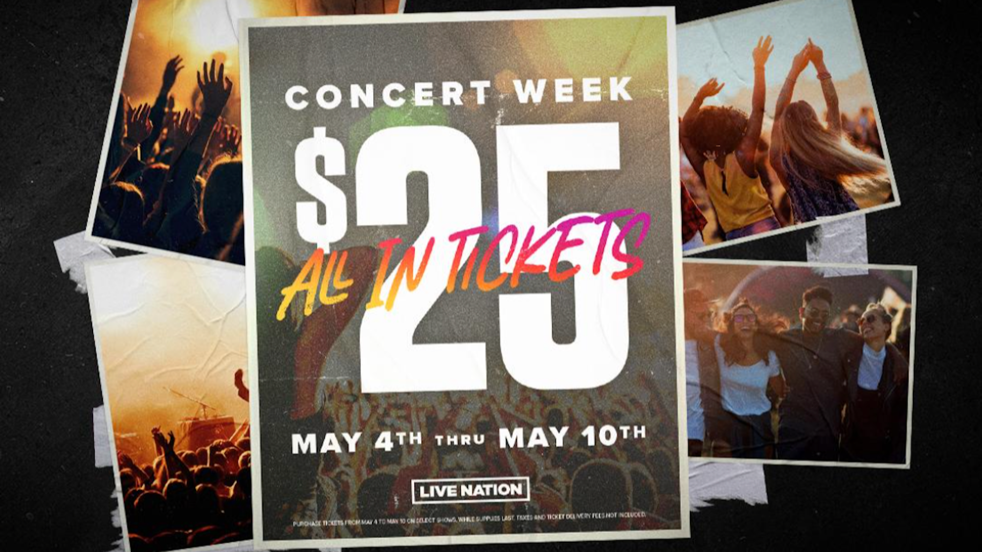 Live Nation announces 'Concert Week' with $25 tickets to over 3700 shows: What you need to know