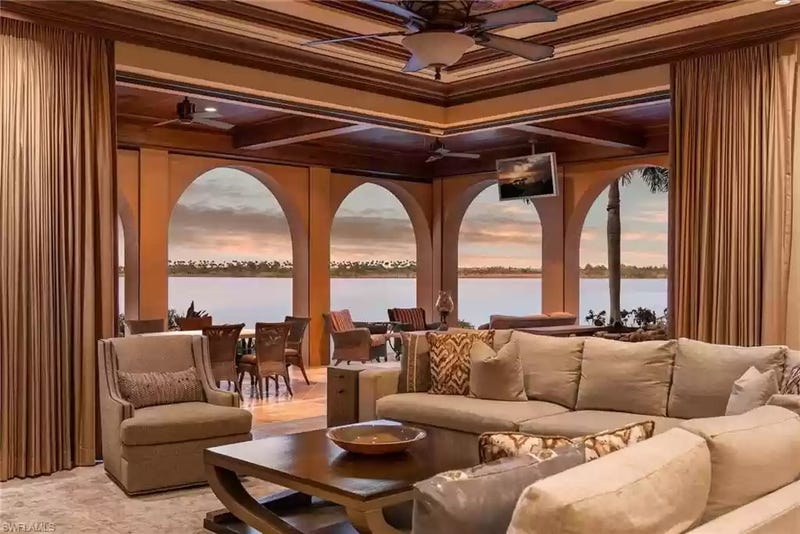 Living room of Santana's home