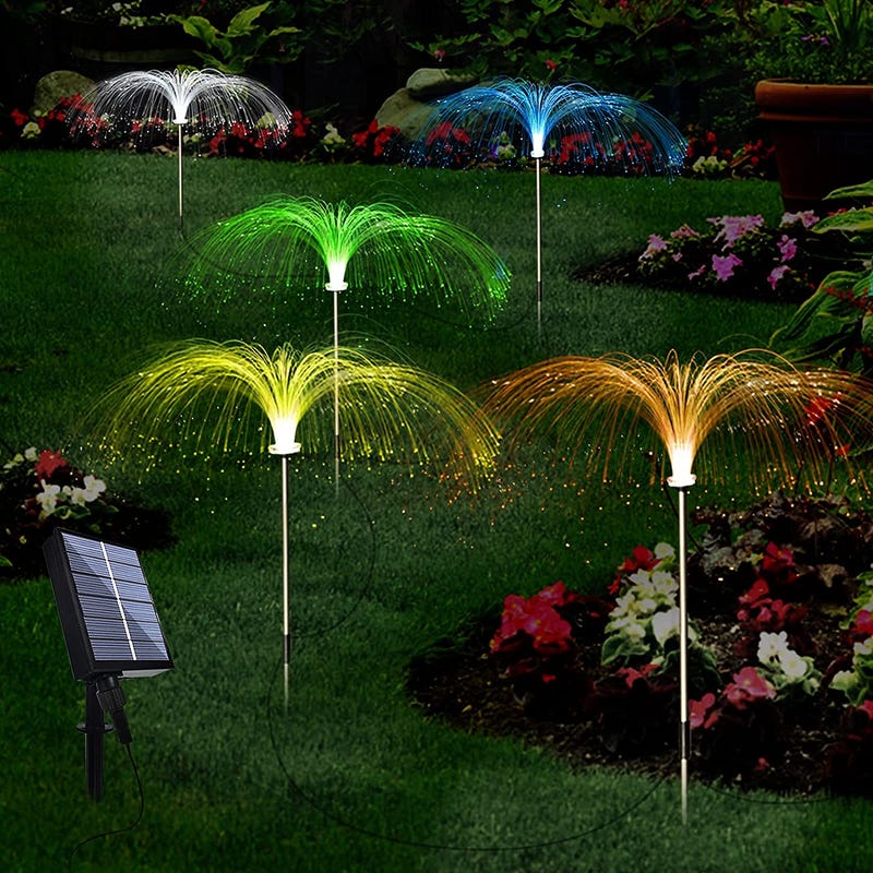 LiyuanQ Color Changing Solar Flowers