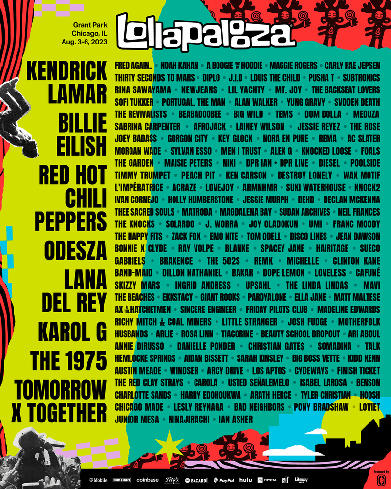 Lollapalooza 2023 Line Up