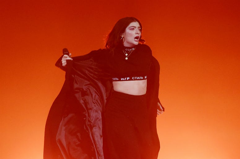 Lorde performs at Melodrama World Tour