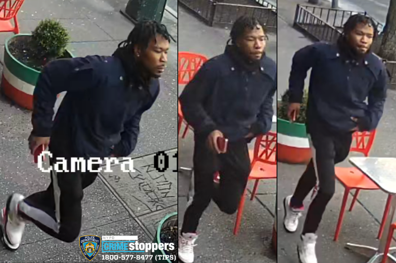 Police are searching for a suspect in a $10,000 lottery ticket robbery spree targeting Manhattan businesses