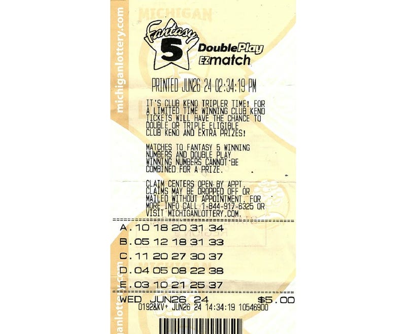 Record winning Fantasy 5 ticket