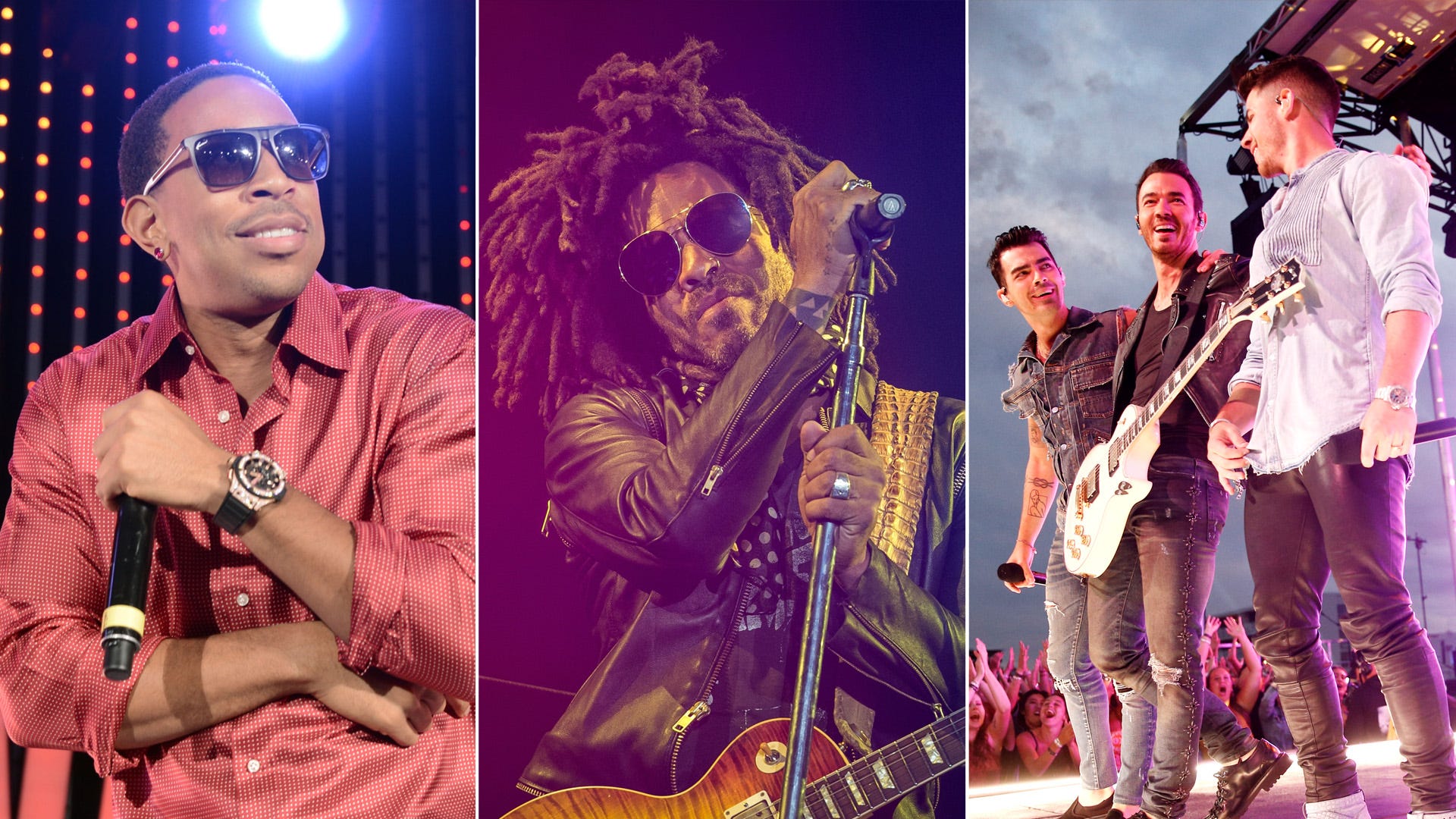 Ludacris, Lenny Kravitz, and the Jonas Brothers each getting a star on the Hollywood Walk of Fame