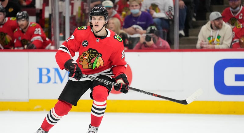 Blackhawks forward Lukas Reichel
