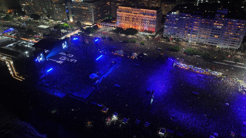 Madonna performs on Copacabana Beach, May 4, 2024