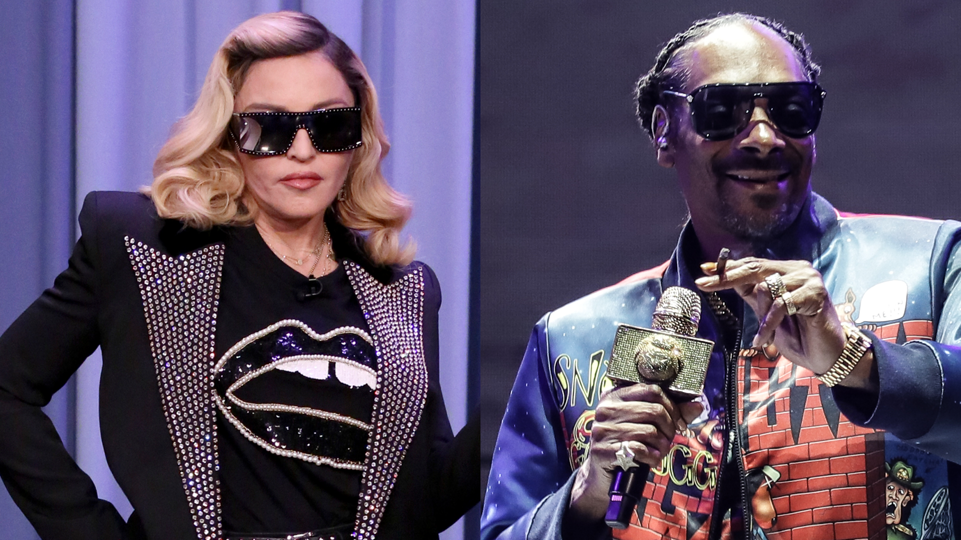 Watch Snoop Dogg puff puff pass to Madonna in new video