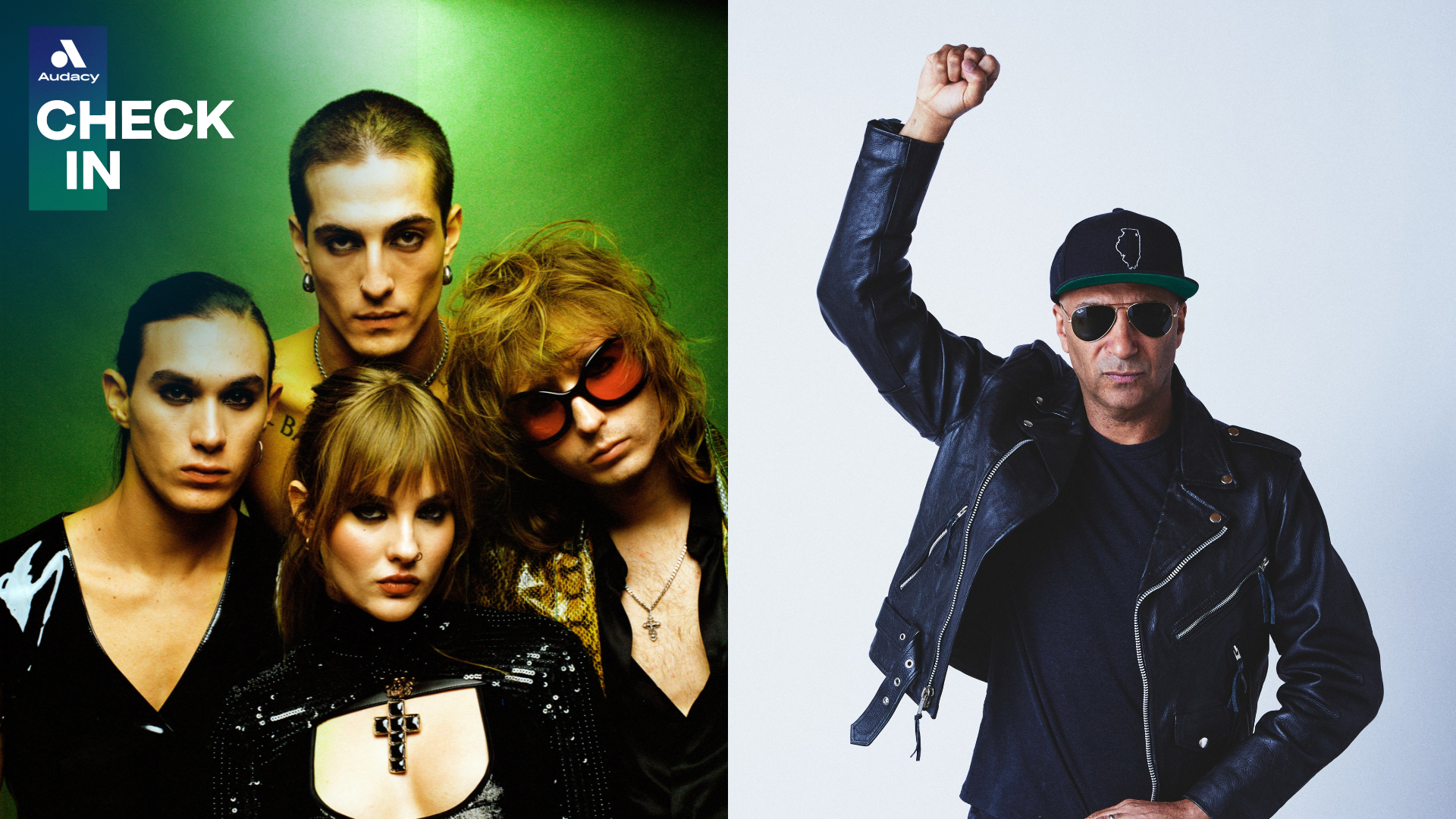 Join our Audacy Check In with Måneskin and Tom Morello