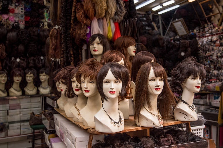 mannequin heads