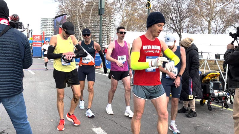 Runners at the 2025 Philly Marathon