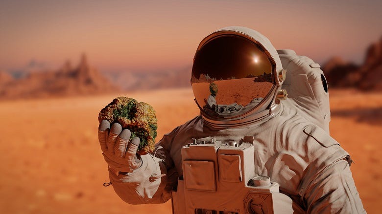 Astronaut on Mars