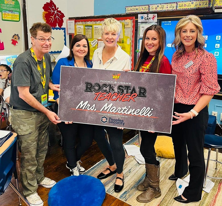 Rocky, Lissa. Mrs. Martinelli, Principal Rucker & Cary from People's Bank