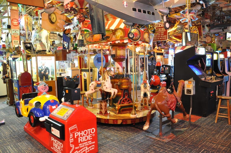 Arcade games and memorabilia inside Marvin's Marvelous Mechanical Museum