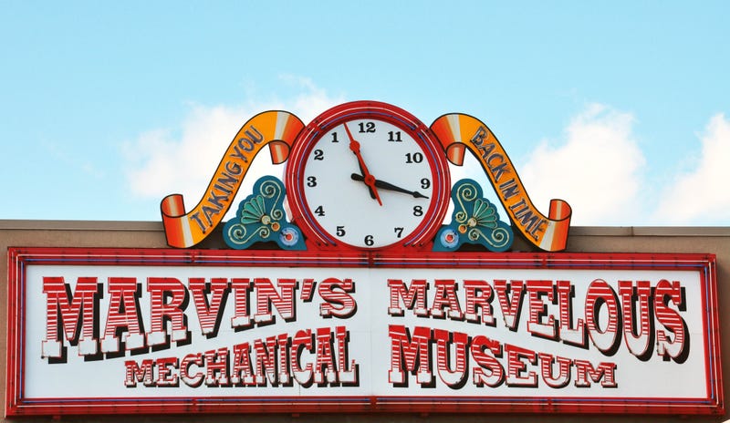 Marvin's Marvelous Mechanical Museum sign