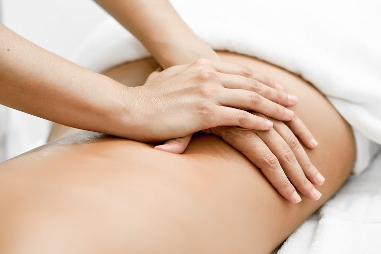 woman getting a massage 