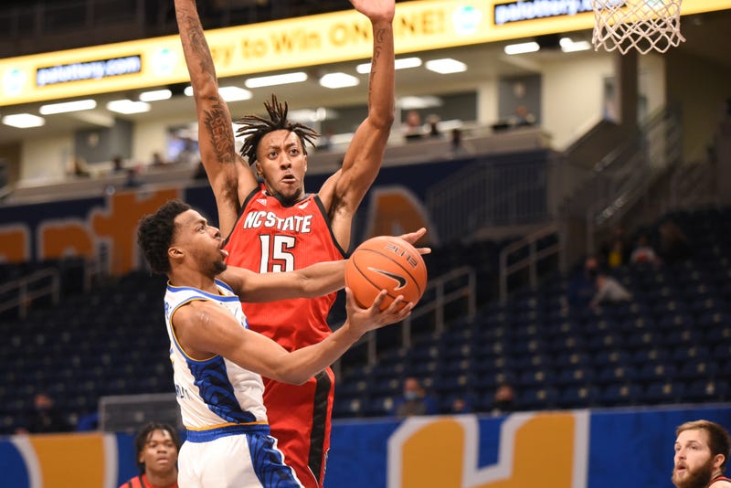 Pitt about to have shot blocked by NC State