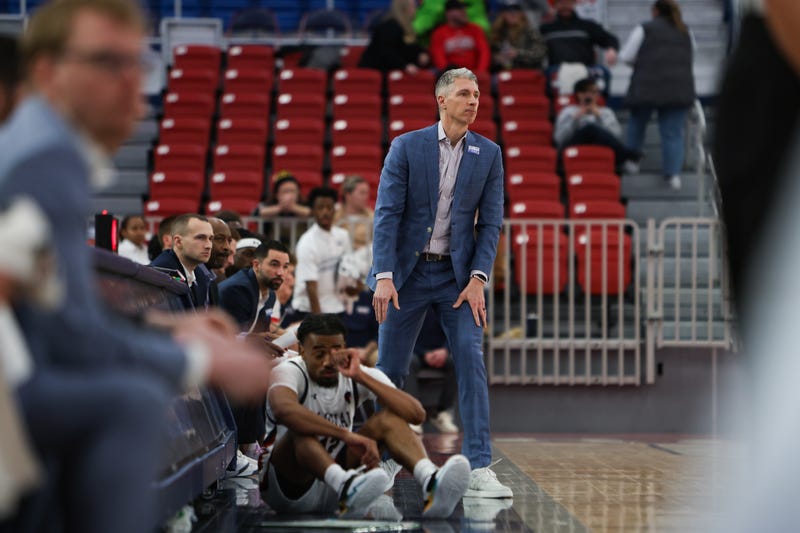 Andy Toole on RMU sidelines