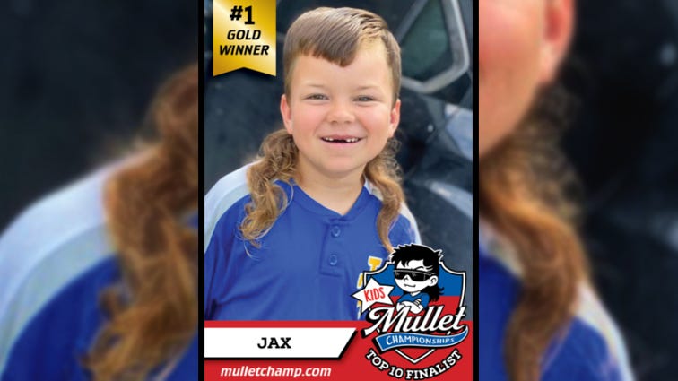 Boy, 8, wins National Mullet Championship: 'I can't give autographs, I don't know cursive'