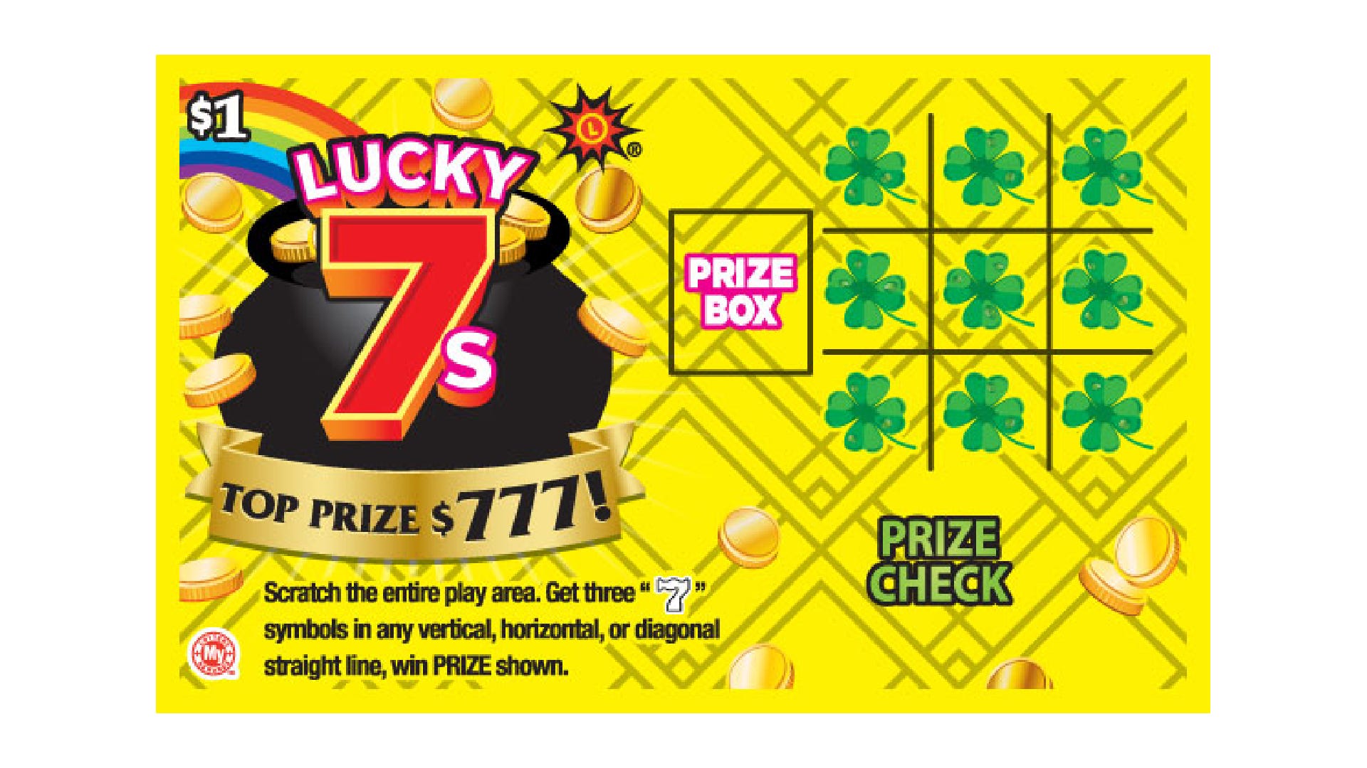 ラッキー★7 Win MD Lottery Lucky 7 Scratch Offs