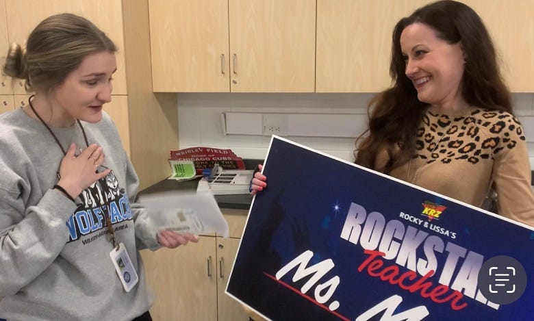 Ms. Merrill with Lissa