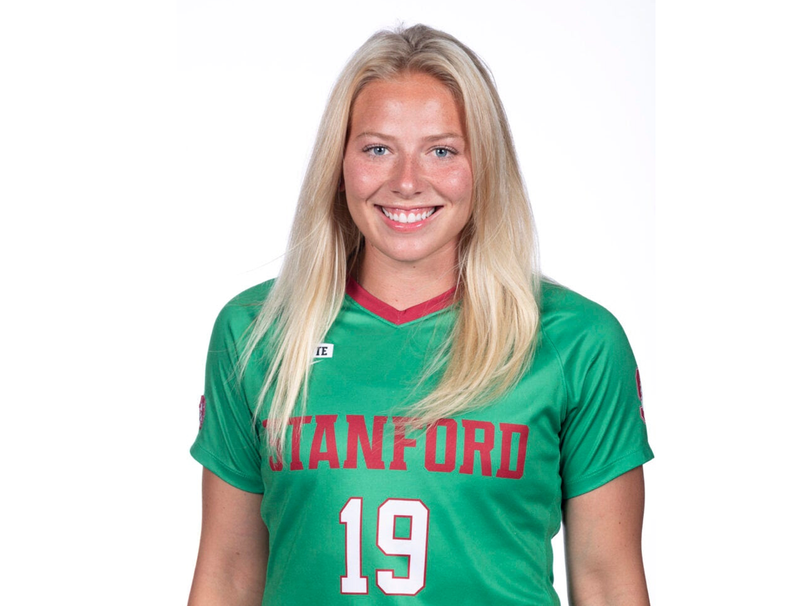 Portrait of Stanford goalkeeper Katie Meyer