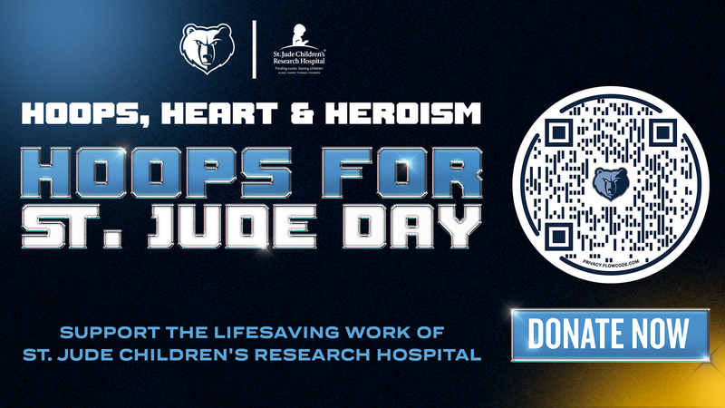 Memphis Grizzlies Hoops for St. Jude Children's Research Hospital