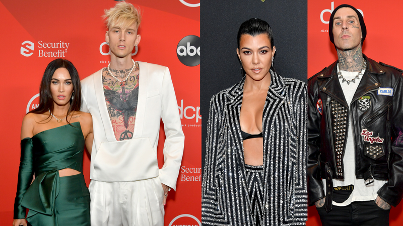 Megan Fox, Machine Gun Kelly, Kourtney Kardashian and Travis Barker