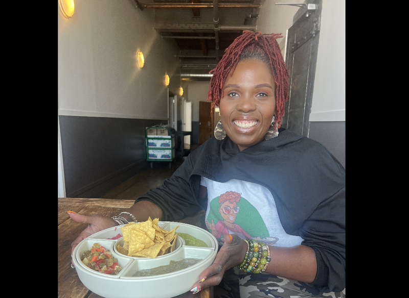 Niehla Ollie, the founder of Chicago's Homegirl's Hummus.