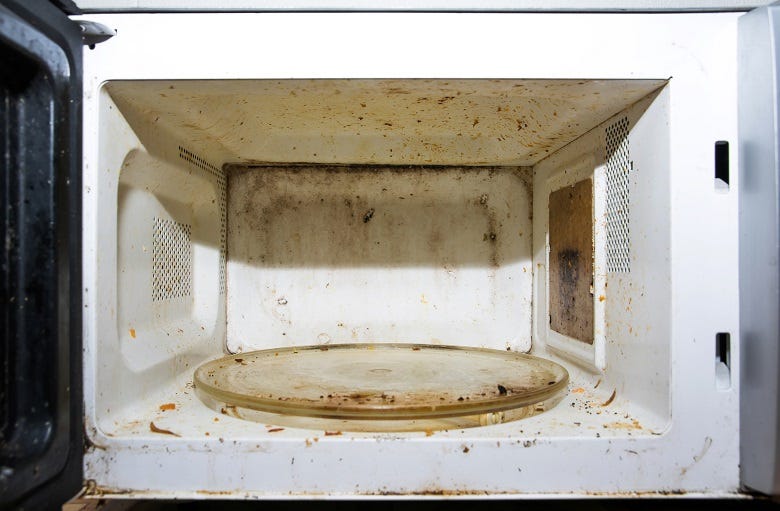dirty microwave