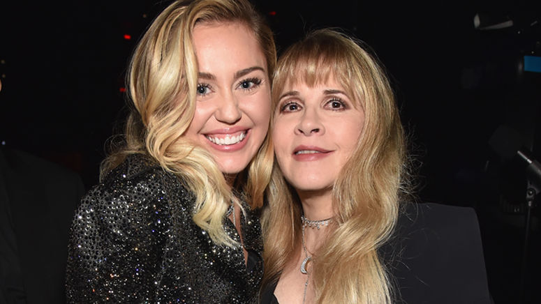 Miley Cyrus calls in Stevie Nicks to take 'Midnight Sky' remix to the edge