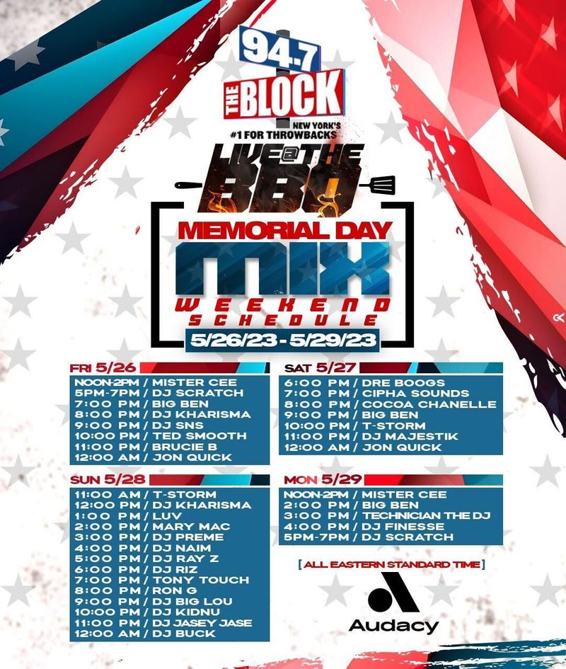 94.7 The Block's Live at the BBQ Memorial Day Mix Weekend
