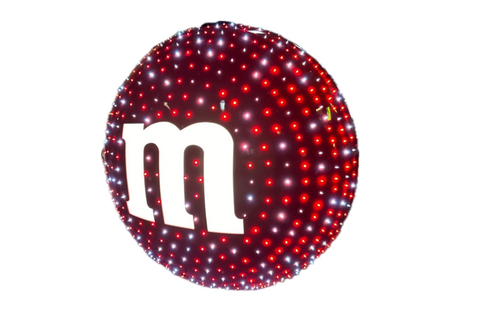 A rendering depicts the M&M that will drop in Hackettstown on New Year's Eve