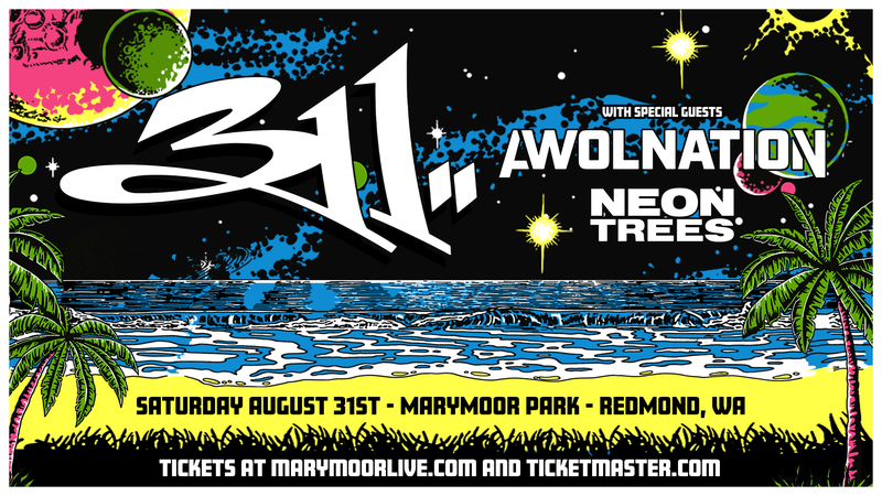 311, AWOLNATION, and Neon Trees at Marymoor Park