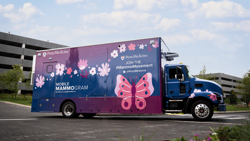 Penn Medicine's new mobile mammogram van.