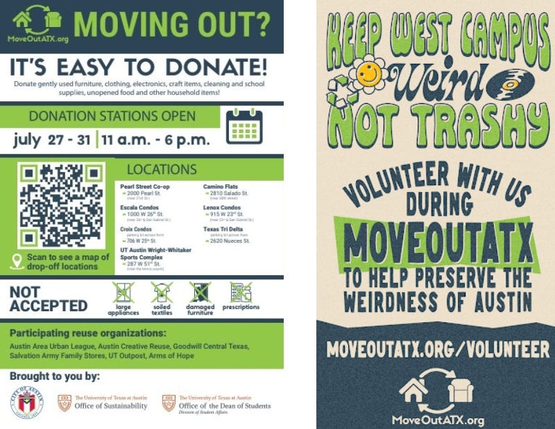 MOATX 2024 donation flyer