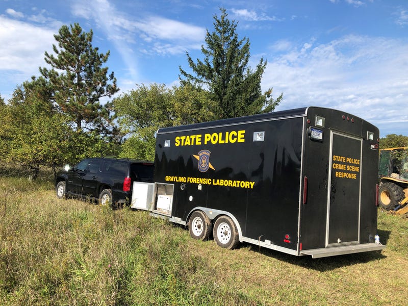 At the scene where Brynn Bills' body was found